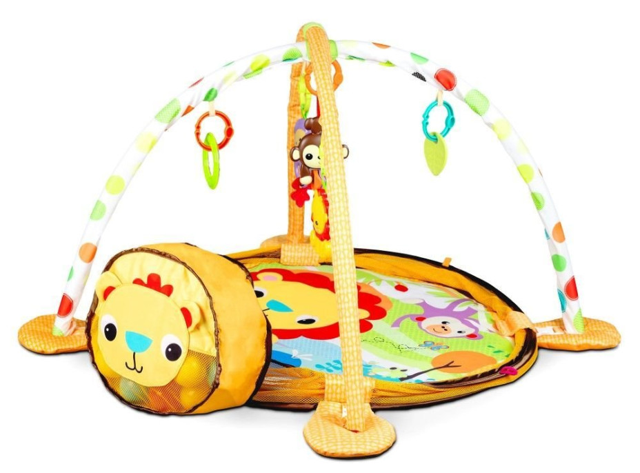 ECOTOYS Hrací deka s ohrádkou Lev