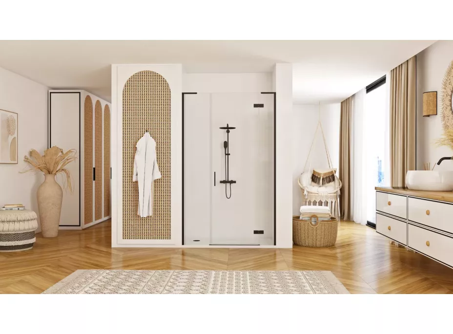 Sprchové dveře REA HUGO 110 cm - černé