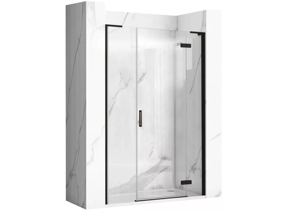 Sprchové dveře REA HUGO 130 cm - černé