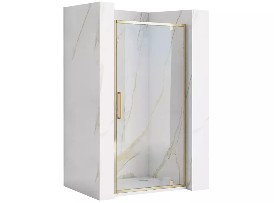 Sprchové dveře REA RAPID swing 100 cm - zlaté