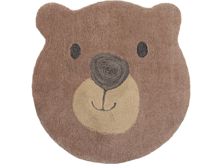 Kusový koberec Zest Kids Bear Face Brown