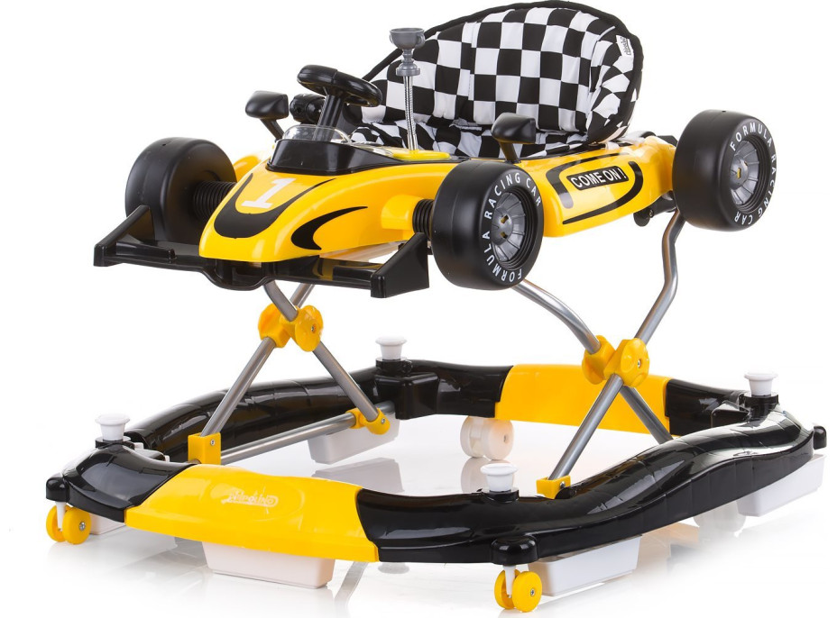 CHIPOLINO Chodítko interaktivní Car Racer 4v1 Yellow