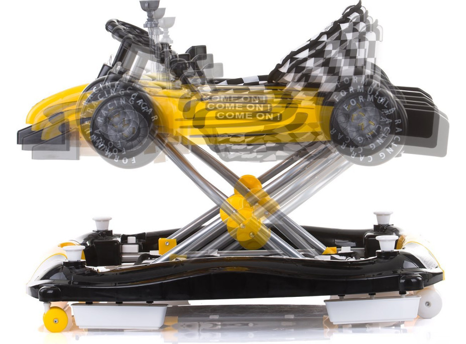CHIPOLINO Chodítko interaktivní Car Racer 4v1 Yellow
