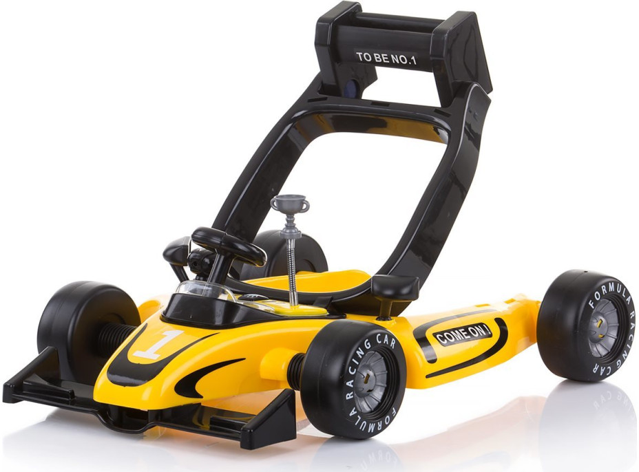 CHIPOLINO Chodítko interaktivní Car Racer 4v1 Yellow