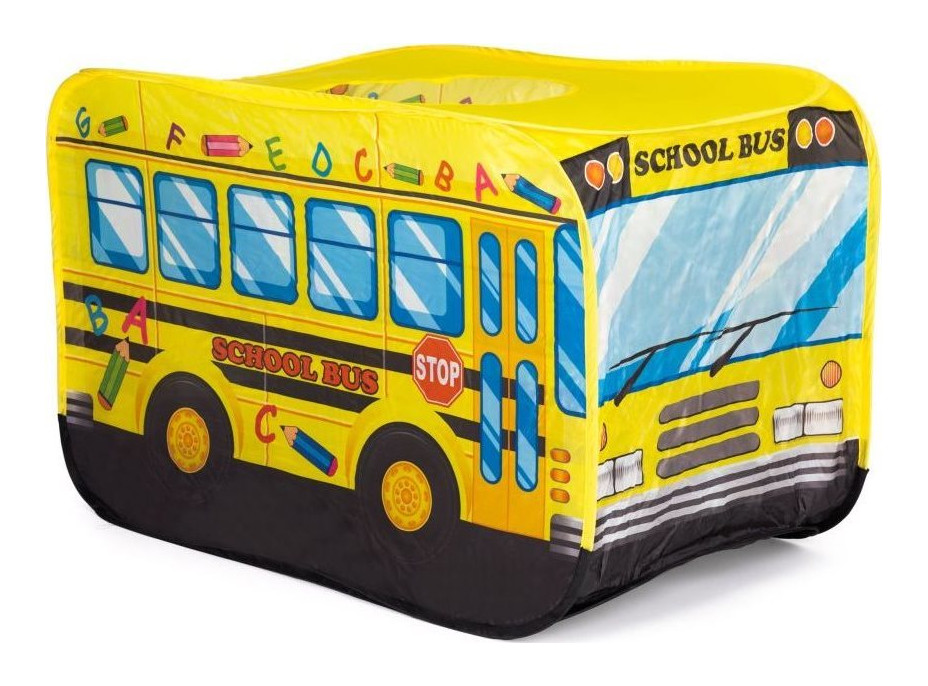 ECOTOYS Dětský stan na hraní Školní autobus