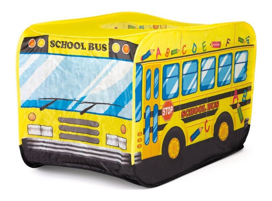 ECOTOYS Dětský stan na hraní Školní autobus