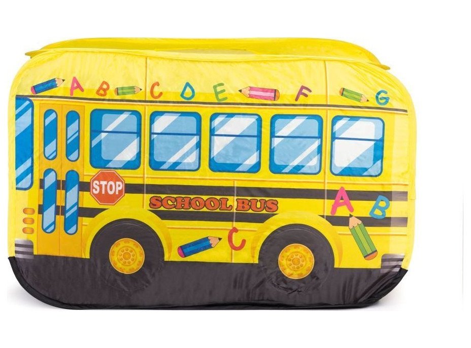 ECOTOYS Dětský stan na hraní Školní autobus