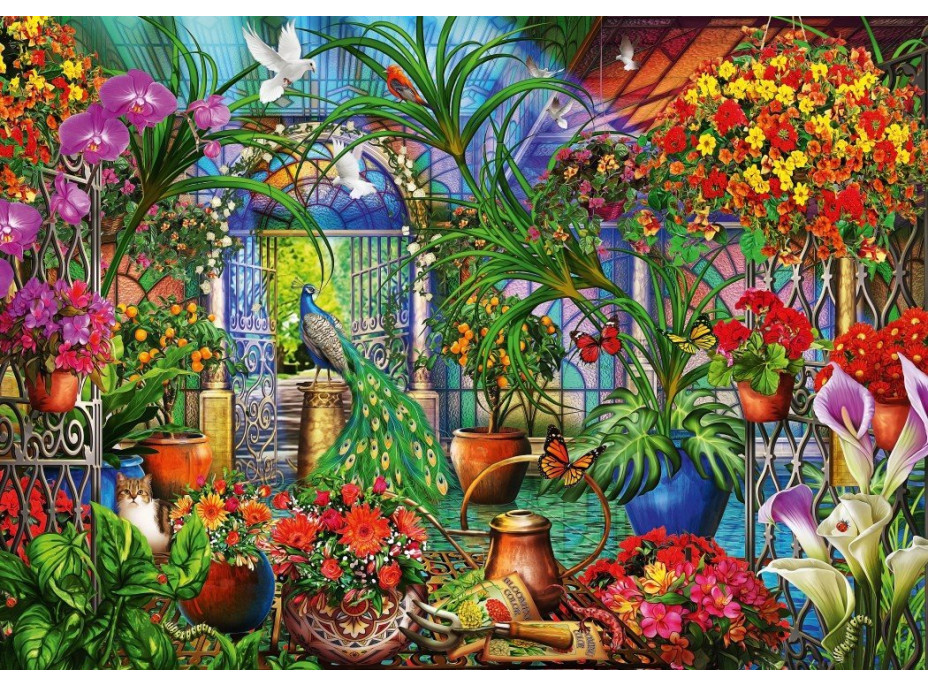 BLUEBIRD Puzzle Tropický skleník 6000 dílků