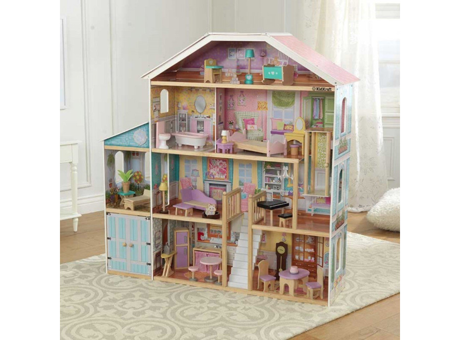 KIDKRAFT Domeček pro panenky Grand View Mansion s vybavením