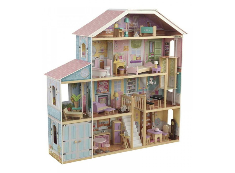 KIDKRAFT Domeček pro panenky Grand View Mansion s vybavením