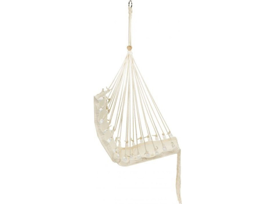 MODERN HOME Závěsné houpací křeslo Hamak Macramé Bílé