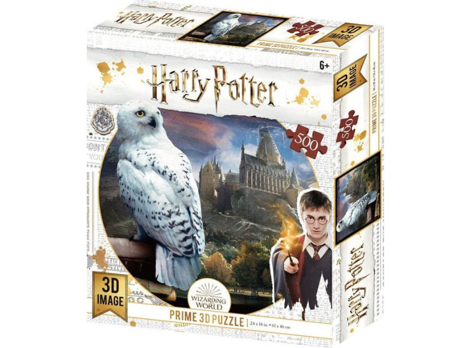 PRIME 3D Puzzle Harry Potter: Hedvika 3D 500 dílků