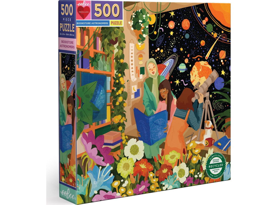 EEBOO Čtvercové puzzle Hvězdářky 500 dílků