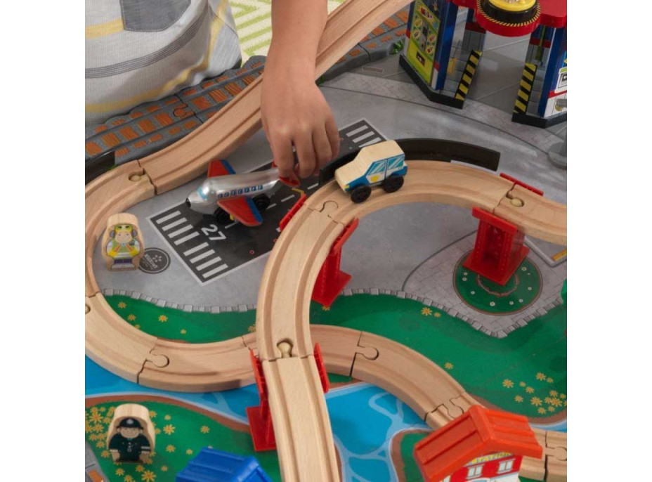 KIDKRAFT Herní stůl s vláčkodráhou Velký horský vodopád