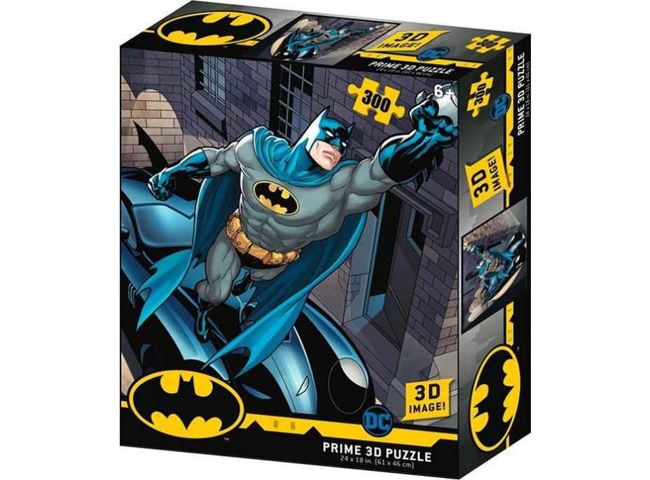 PRIME 3D Puzzle Batman: Batmobile 3D 300 dílků