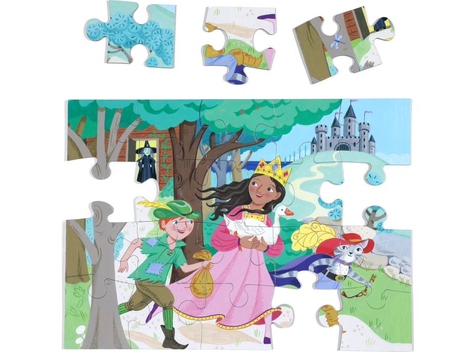 EEBOO Puzzle Princeznino dobrodružství 20 dílků