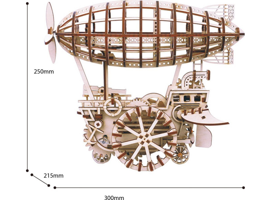 ROBOTIME Rokr 3D dřevěné puzzle Vzducholoď 229 dílků