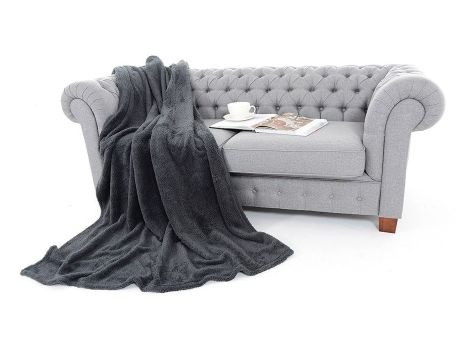 Deka přehoz SOFT tmavě-šedá