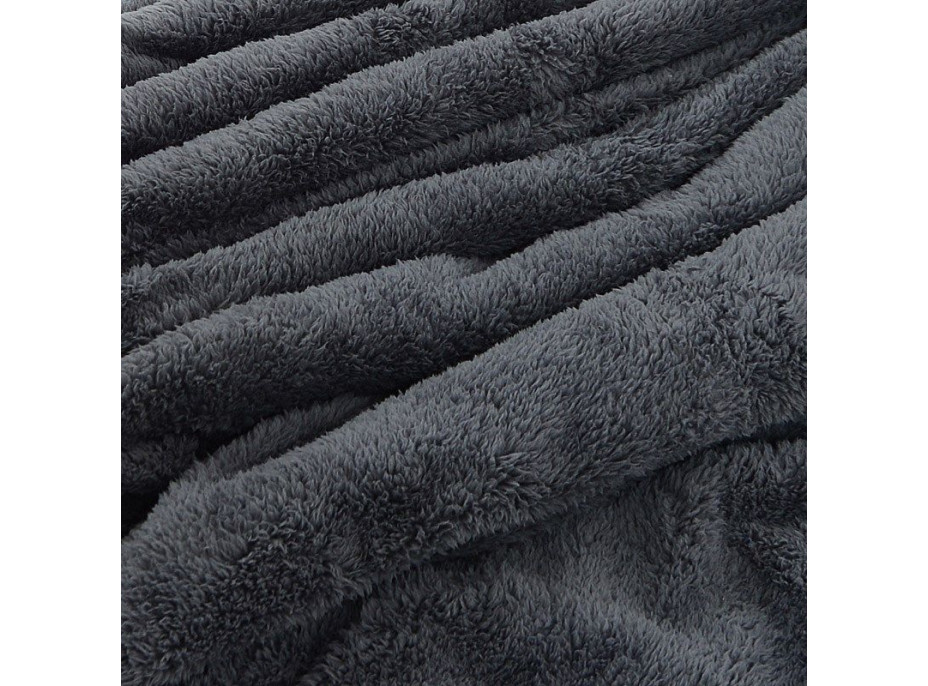 Deka přehoz SOFT tmavě-šedá
