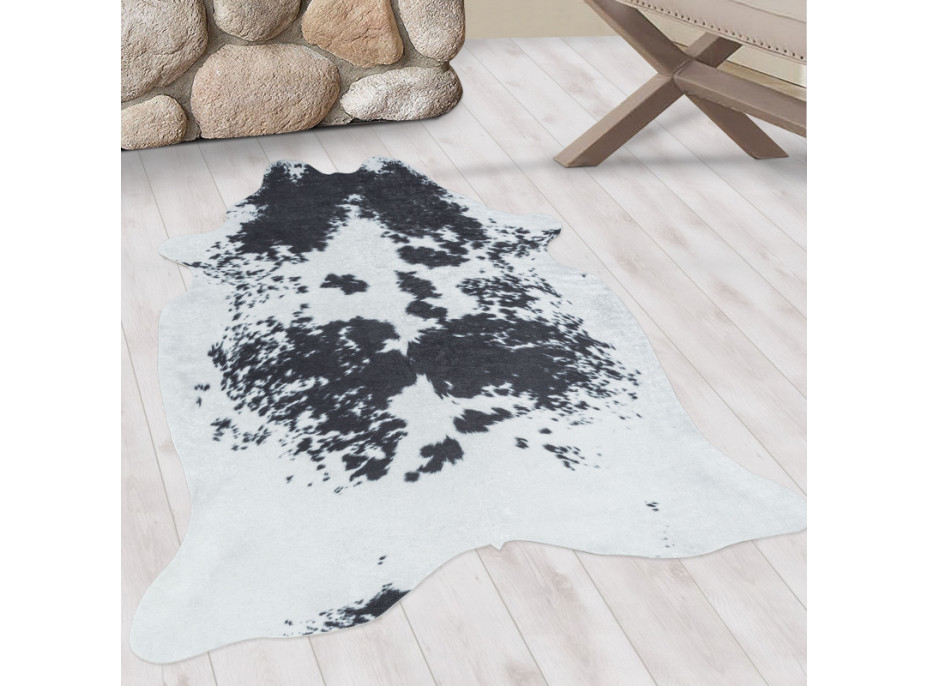 Kusový koberec Etosha 4114 black (tvar kožešiny)