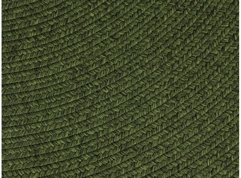 Kusový koberec Braided 105554 Green kruh