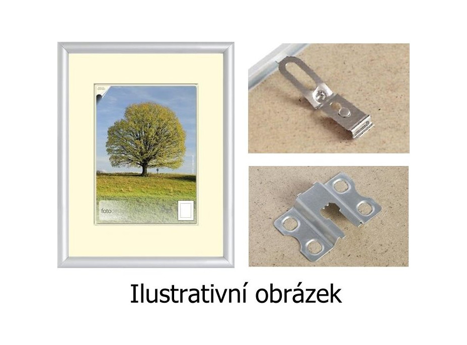 BFHM Hliníkový rám na puzzle 100x70cm - stříbrný