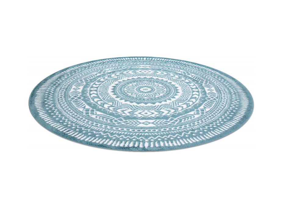 Kusový koberec Napkin blue kruh