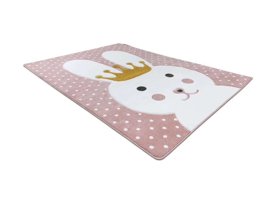 Dětský kusový koberec Petit Bunny pink