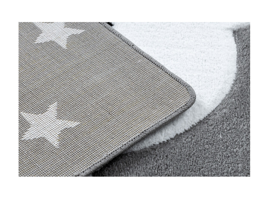Dětský kusový koberec Petit Cloud stars grey