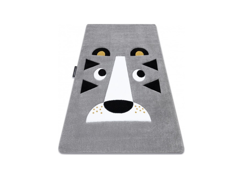 Dětský kusový koberec Petit Lion grey