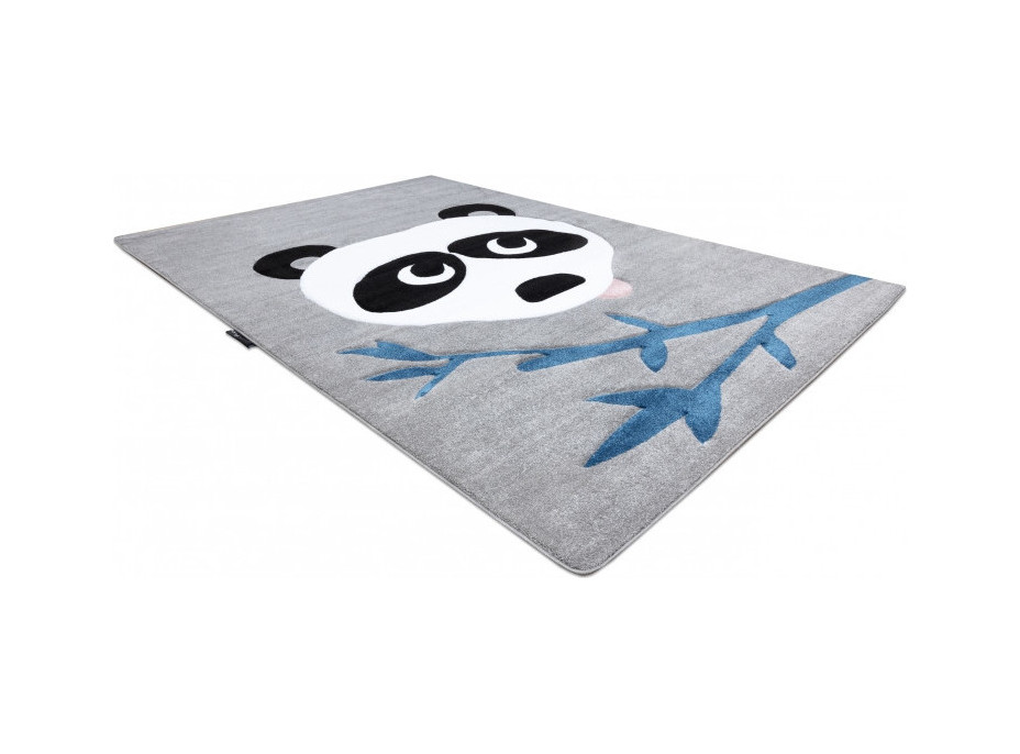 Dětský kusový koberec Petit Panda grey