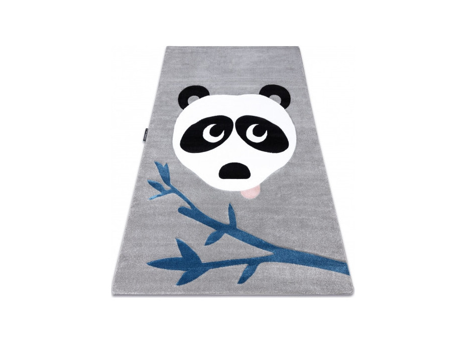 Dětský kusový koberec Petit Panda grey