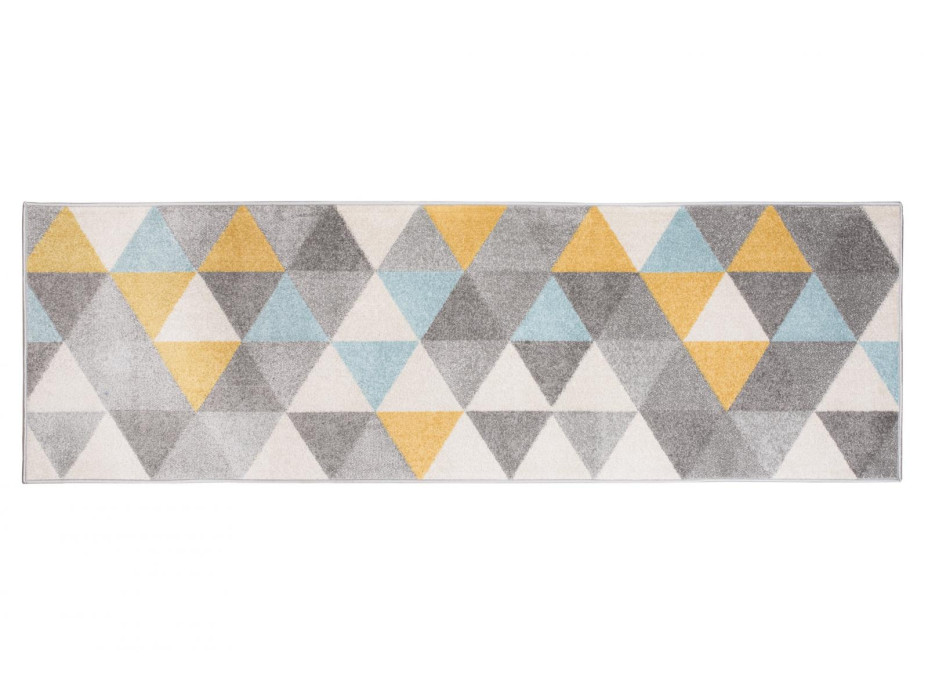Běhoun AZUR trojúhelníky typ A - šedý/žlutý/tyrkysový