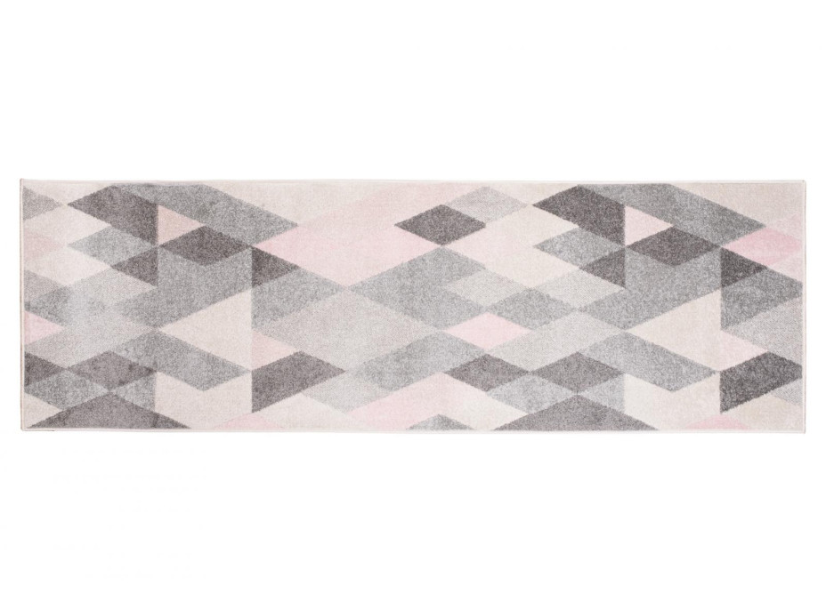 Běhoun AZUR trojúhelníky typ F - šedý/růžový