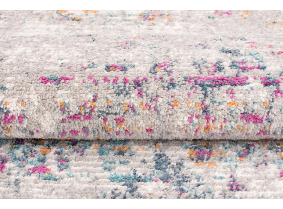 Kusový koberec AZUR fade - šedý/růžový/modrý
