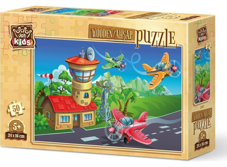 ART PUZZLE Dřevěné puzzle Blázniví piloti 50 dílků