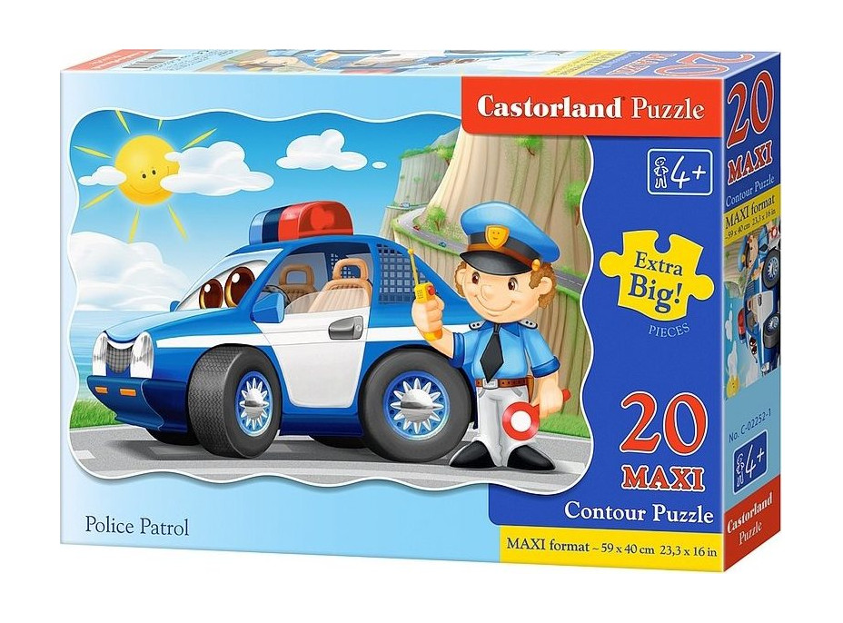 CASTORLAND Puzzle Policejní hlídka MAXI 20 dílků