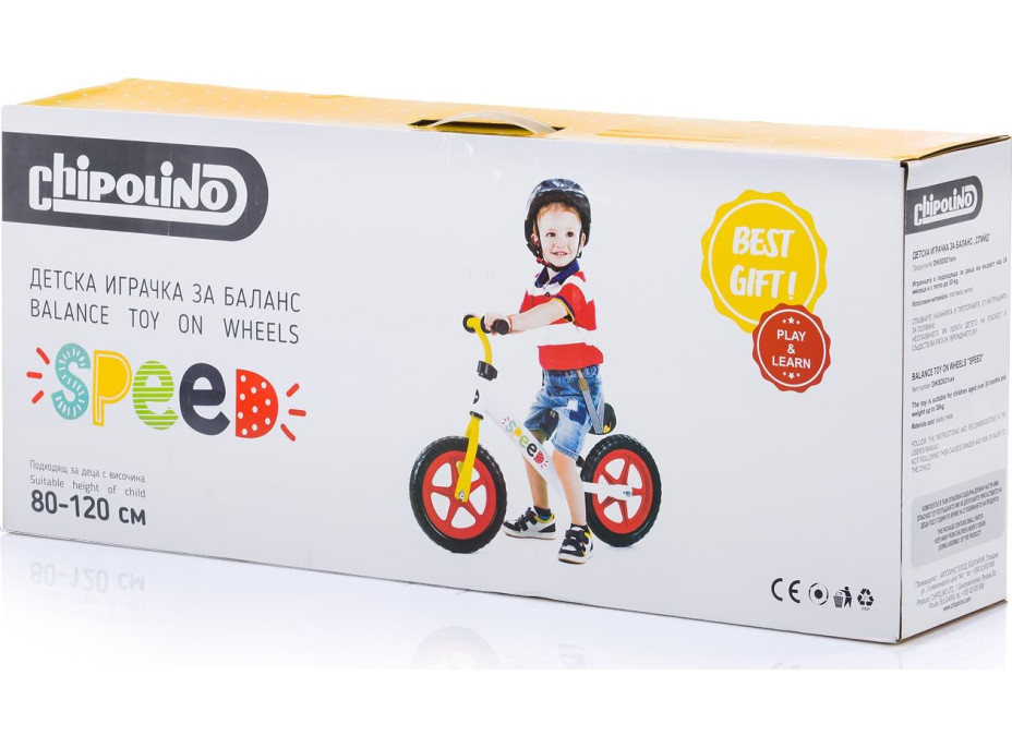 CHIPOLINO Odrážedlo Speed Multi Color