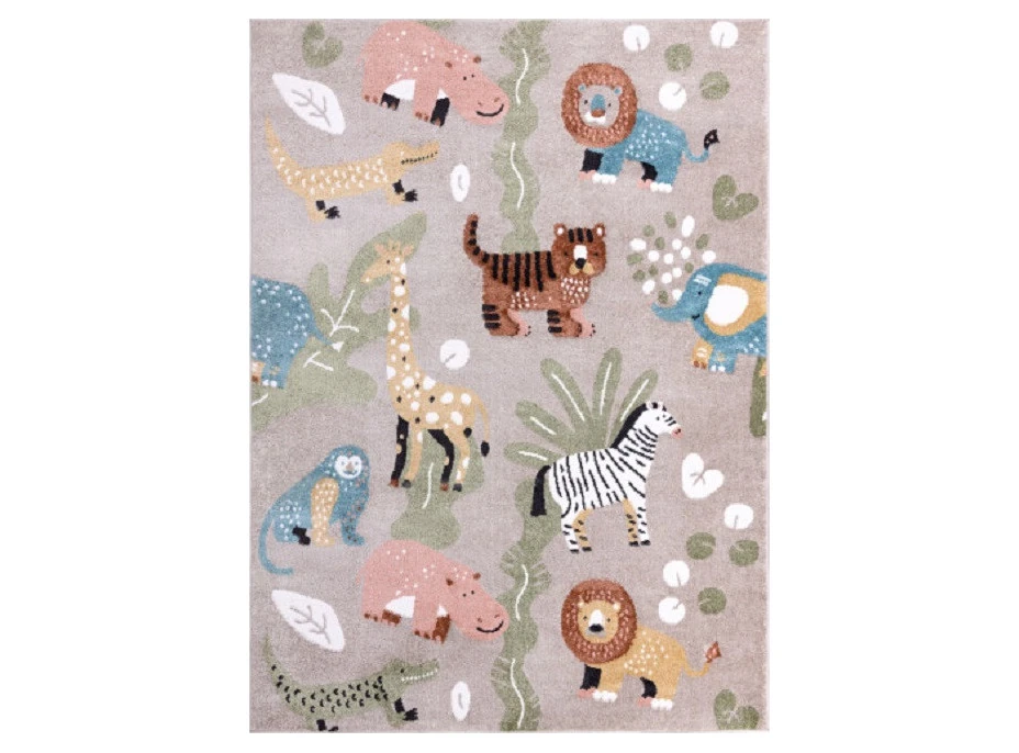 Dětský kusový koberec Fun Africa beige Dětský kusový koberec Fun Africa beige