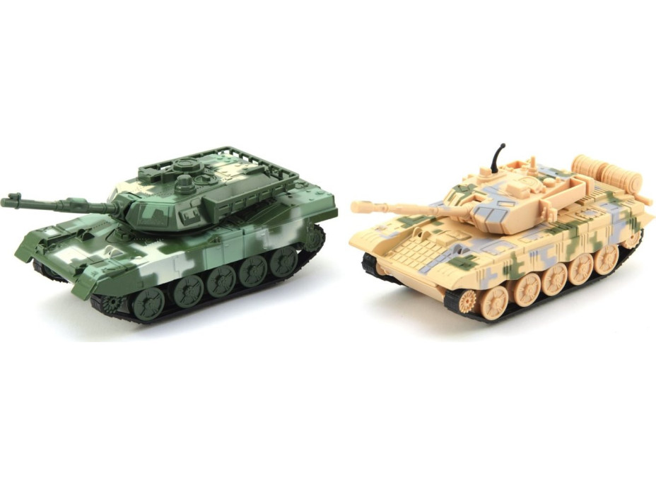 TEDDIES Tank 16 cm na zpětné natažení - žlutý