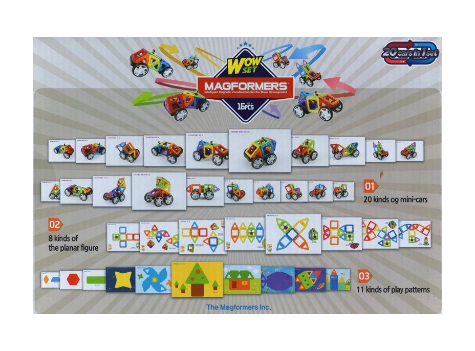 MAGFORMERS Wow Starter Set - Auta
