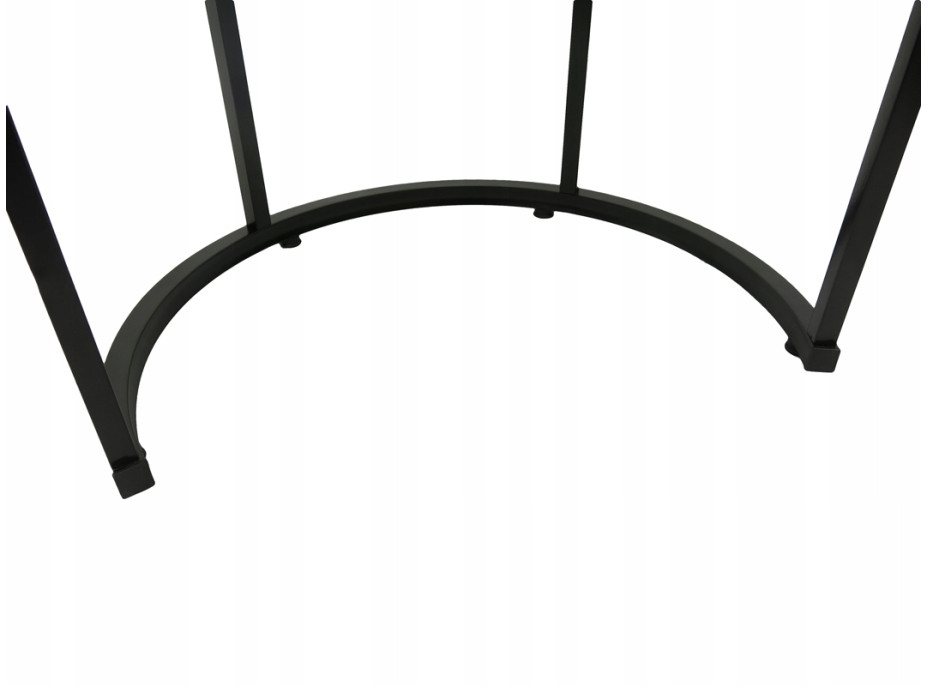 Konferenční stolek DUO ROUND - dub přírodní/černý