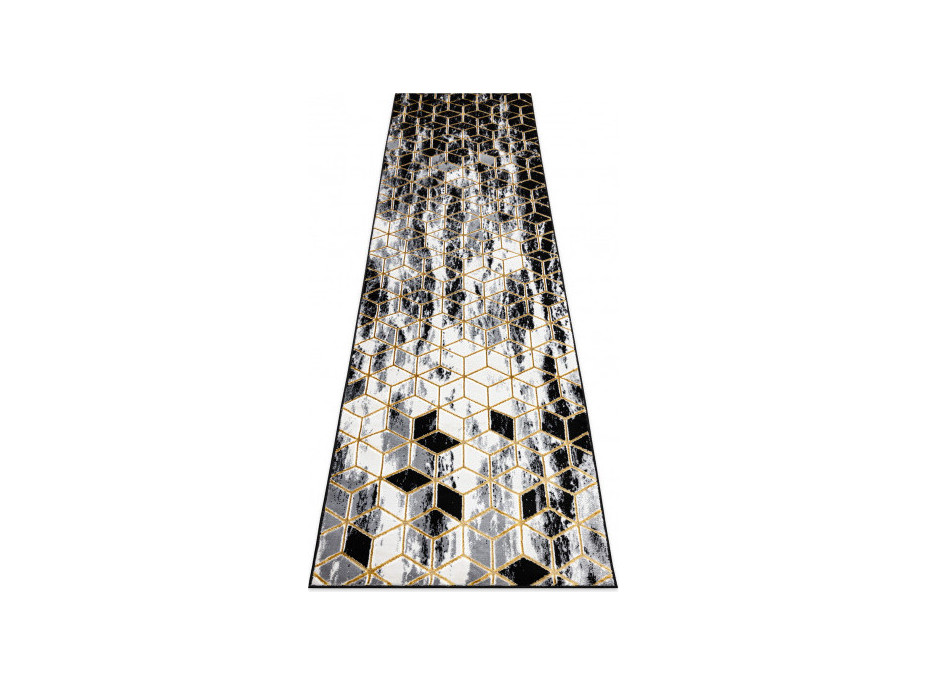 Běhoun Gloss 3D cubes black/gold/grey