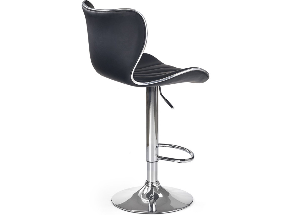 Barová židle DAVID - černá - výškově nastavitelná