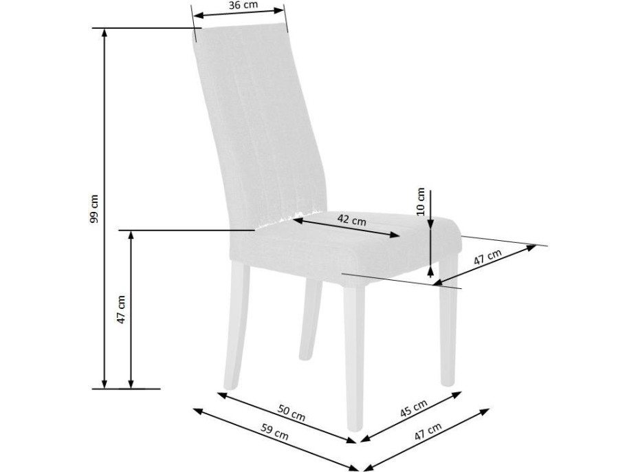 Jídelní židle DJANGO - inari91 / bílá