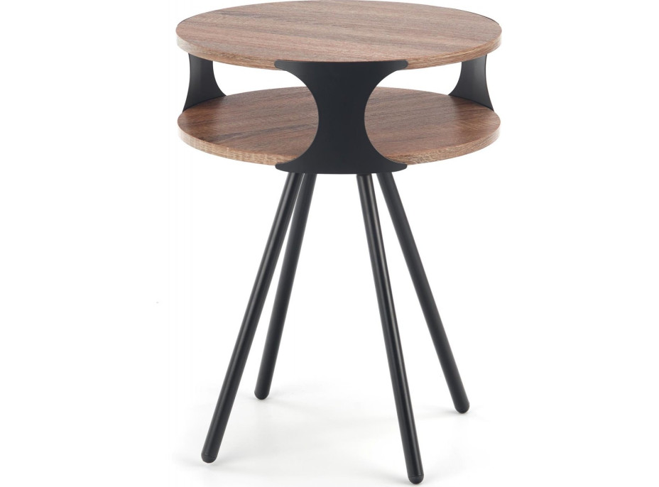 Konferenční stolek KAMIL - černý/tmavý dub sonoma