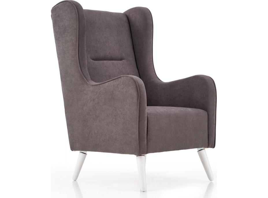 Křeslo CHILL - čalouněné - popelavé