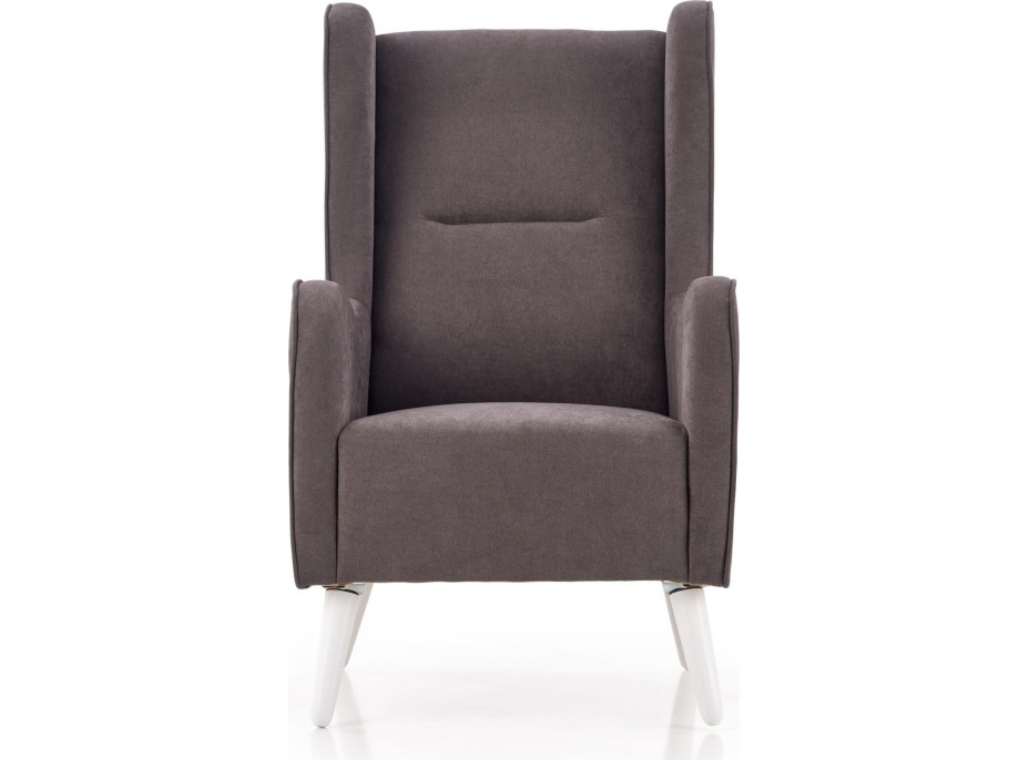 Křeslo CHILL - čalouněné - popelavé