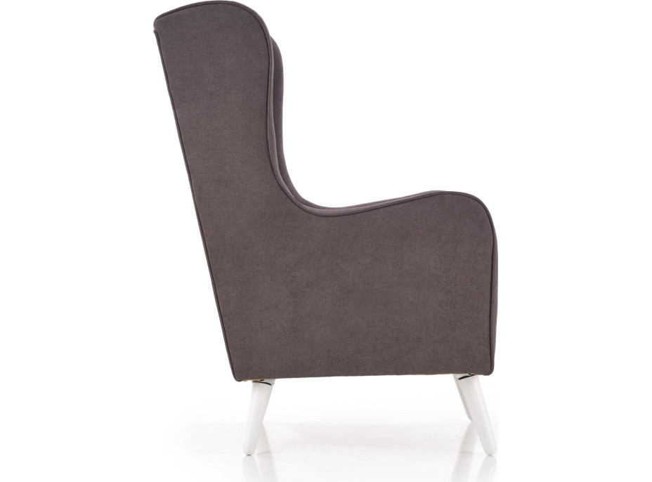 Křeslo CHILL - čalouněné - popelavé