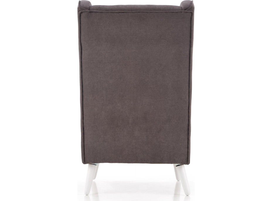 Křeslo CHILL - čalouněné - popelavé